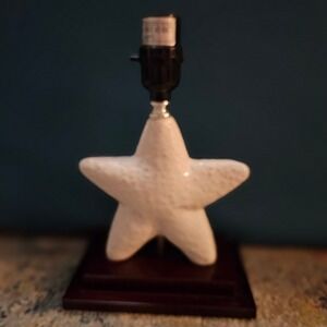 Coastal Starfish Accent Lamp Small Table Lamp‎ Beach House Decor
